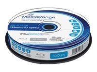 MediaRange 10x Fullsurface Printable BD-R 25GB