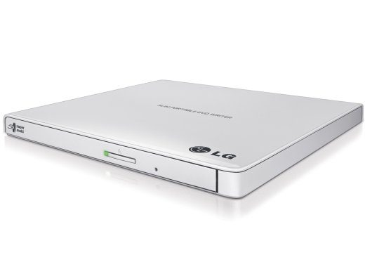 H.L Data Storage Ultra Slim Portable DVD-Writer GP57EW40 Interface USB 2.0 DVD±R/RW CD read speed 24 x CD write speed 24 x White Desktop/Notebook