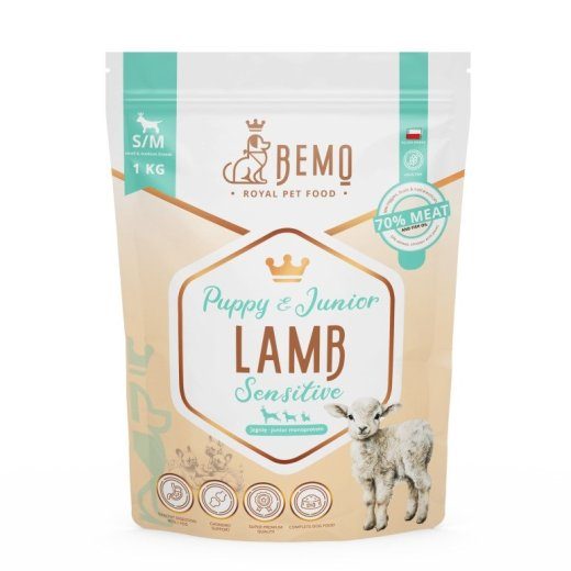 BEMO Sensitive Junior Lamb Kuiv Kassitoit - 1kg