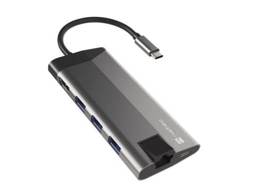 Natec USB-C Multiport Adapter NMP-1690 Hall USB Type-C 0,15 m
