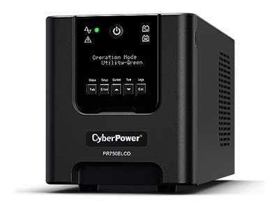 CyberPower Professional Tower seeria PR750ELCDGR UPS 675Watt 750VA