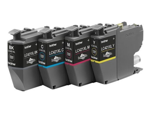 Brother LC421XLVAL Ink Cartridge Multipack Brother Brother LC LC421XLVAL Brother LC421XL - 4-pack - XL - black, yellow, cyan, magenta - originaal
