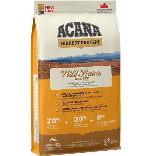 ACANA Highest protein Wild Prairie koeratoit - 11.4kg