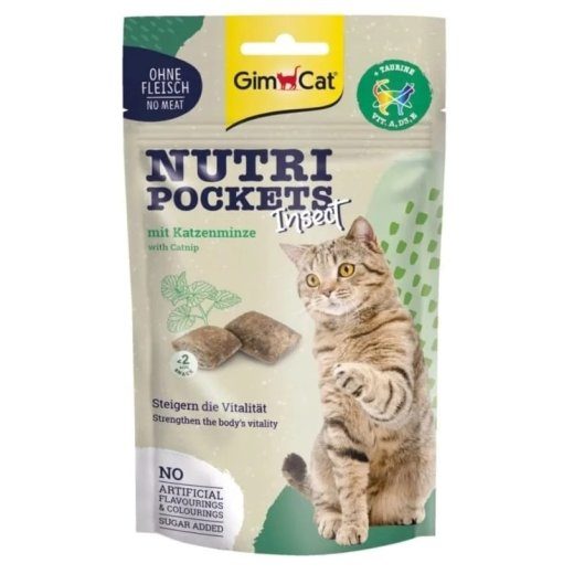 GIMCAT Nutri Pockets putukas koos kassimündiga - kassile - 60g