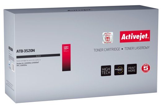 Activejet ATB-3520N Toner (asendaja Brother TN-3520 jaoks; Supreme; 20000 lehekülge; must)