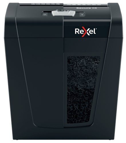 Rexel Secure X8 paberisae ristlõikega 70 dB Must