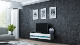 Cama TV stand VIGO NEW 30/140/40 grey/white gloss