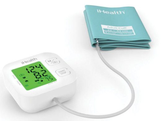 iHealth Track KN-550BT valge/sinine Vererõhu arvutamine (süstoolne ja diastoolne), Südamelöögisageduse arvutamine 4 Juhtmevaba Bluetooth-ühendus