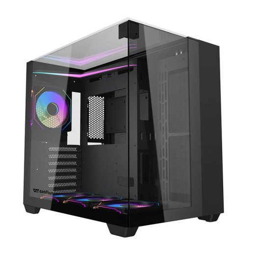 Darkflash TH285 arvutikorpus (must) + 4 ventilaatorit