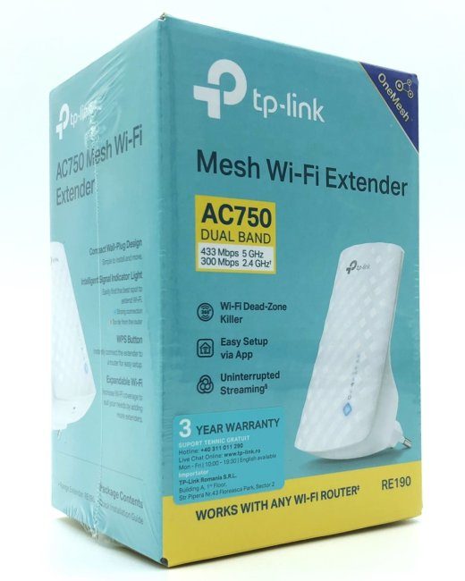 TP-Link RE190 WiFi Signaali laiendaja Välis