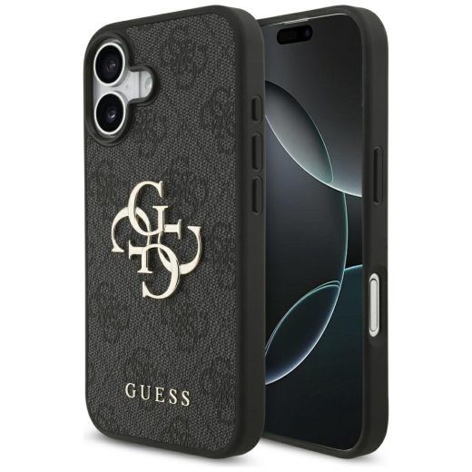 Guess PU 4G Metal Logo Kott Apple iPhone 17 jaoks