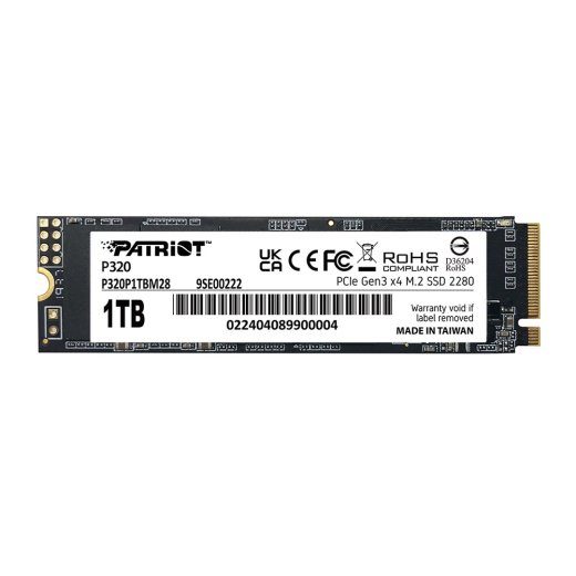 PATRIOT VIPER P320 M.2 PCI-Ex4 NVMe 512GB 3GB/S SSD (P320P512GM28)