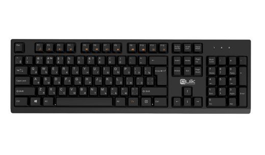 Quik Accessories QOS-12104 Täismõõduline juhtmevaba klaviatuur RU / ENG