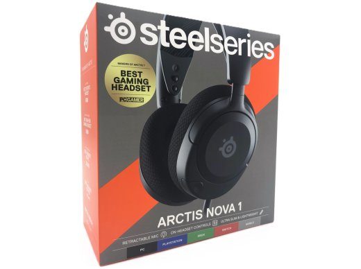 SteelSeries Arctis Nova 1 laidinės ausinės Juodos