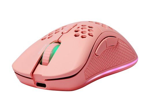 DELTACO GAMING PM80 belaidis kabelis rožinis