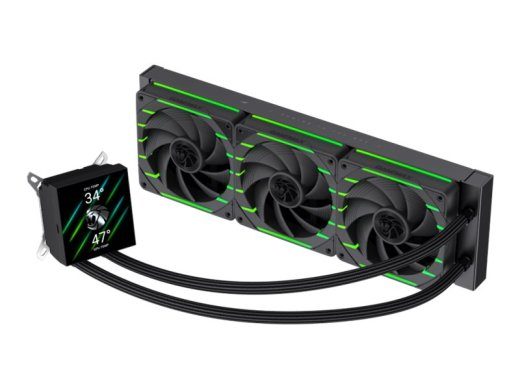 Gamemax CPU vedel jahutaja HAILSTORM 360 LCD BK must