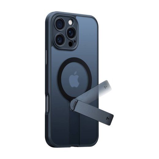 Torras Pstand Spin serijos dėklas iPhone 16 ProMax (juodas)