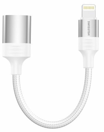 Swissten Textile Lightning - USB-A OTG adapter 0.12m