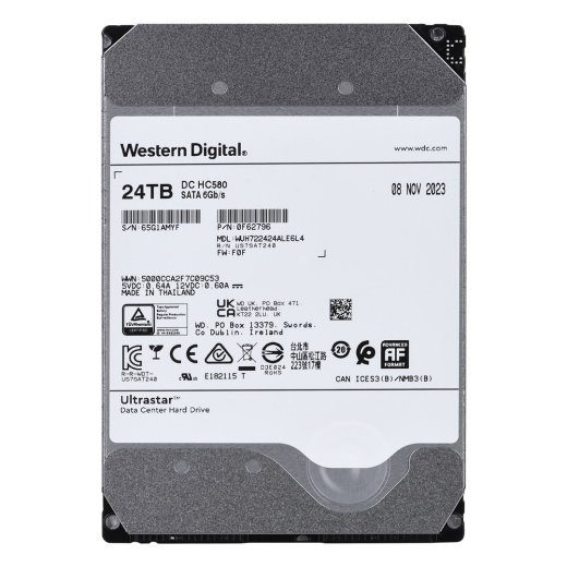 Western Digital Ultrastar DC HC580 3,5" 24 TB Serial ATA