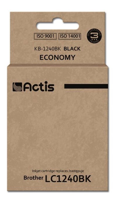 Actis KB-1240Bk Tint (asendus Brother LC1240BK/LC1220BK jaoks; Standard; 19 ml; 600 lehte, must)