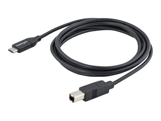 StarTech.com 2m 6ft USB C į USB B kabelis - USB 2.0 - USB Type C spausdintuvo kabelis M/M - USB 2.0 Type-C į Type-B kabelis (USB2CB2M) USB Type-C k...