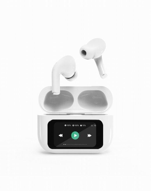 PEAHOIDIK BLUETOOTH/VALGE TWS-LCD-ANC-01-W GEMBIRD