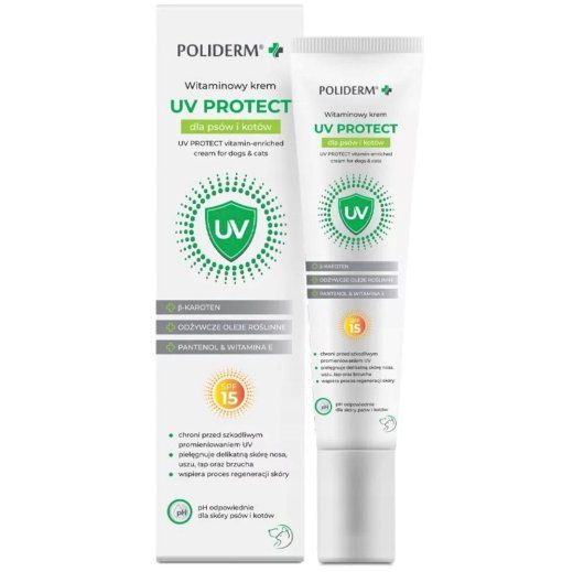 JM SANTE Poliderm UV Protect Kreem koertele ja kassidele - 15ml