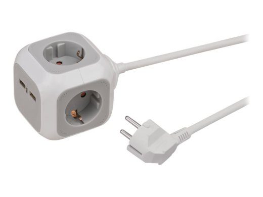 brennenstuhl ALEA-Power Vooluregulaator 4-Alus 16A Hallitusvalge 1.4m