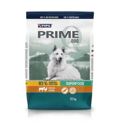 PUPIL Prime Mini Rich in poultry with beef - dry dog food - 10 kg