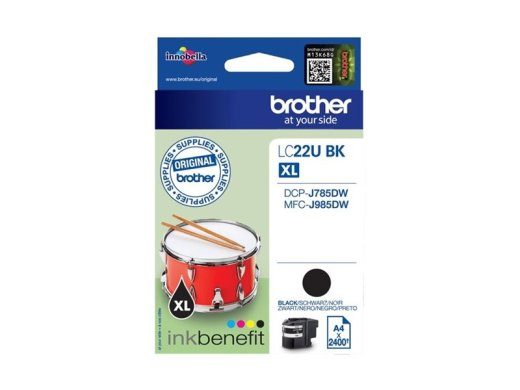 Brother LC 22UBK must 2400-leheküljeline must tindikassett