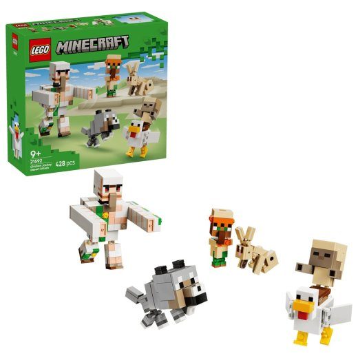 LEGO MINECRAFT 21592 Chicken Jockey dykumoje