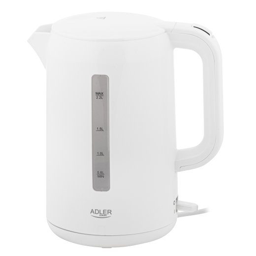 Adler Keetja AD 1386 Elektriline 1850 W 2,2 L Plast 360° pöörlev alus Valge