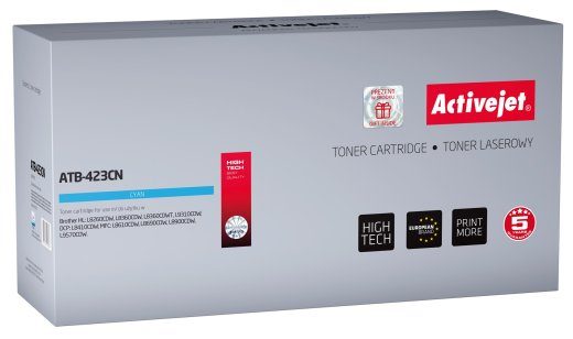 Activejet ATB-423CN toner (asendaja Brother TN-423C jaoks; Supreme; 4000 lehekülge; tsüaan)