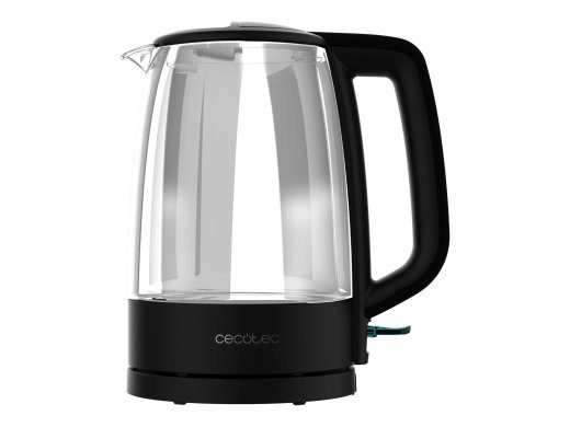 Cecotec Virdulys ThermoSense 320 Skaidrus 2200 W Elektrinis 1.7 L Stiklas 360° sukamasis pagrindas Juodas/Permatomas
