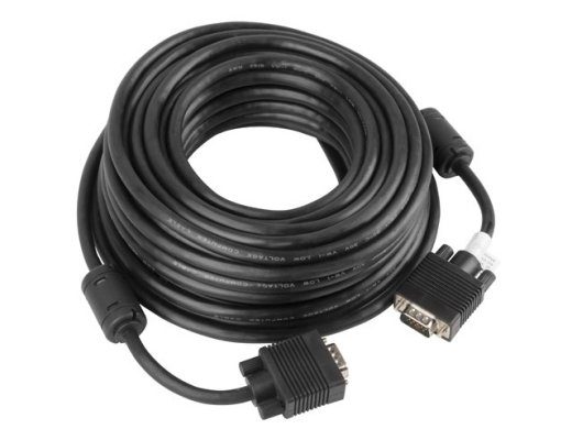 Lanberg CA-VGAC-10CC-0100-B VGA kaabel 10 m VGA (D-Sub) must