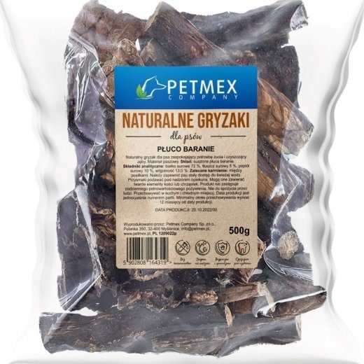 PETMEX Lamba kopsud Mono – koera näks – 500g