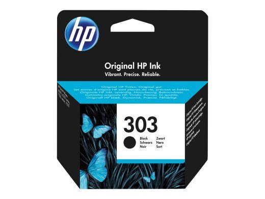 HP 303 must 200-leheküljeline tindikassett T6N02AE