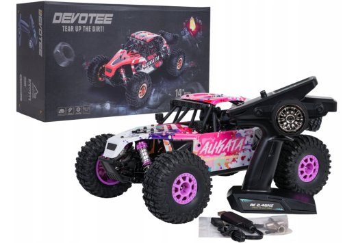 RoGer RC Crawler ALIKATA 1:12 kaugjuhtimisega maasturiauto Lilla