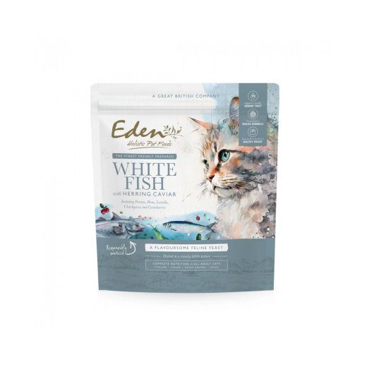 EDEN Valgekala härgikaaviariga - kuiva kassatoit - 1.5 kg