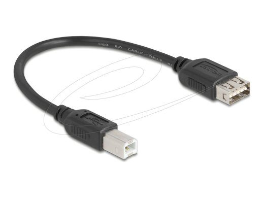 Delock USB kaabel 20cm must
