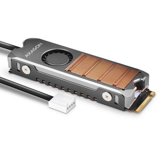 SSD ACC JAHUTIS M.2 COPPER FAN/CLR-M2FAN AXAGON