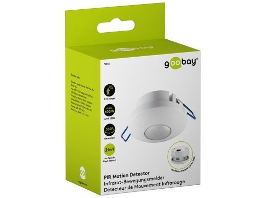 goobay 2-in-1 Motion Sensor 79602 White