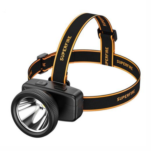 Superfire HL55 peavalgusti, 150 lm, USB-C, 4 režiimi, 270 m