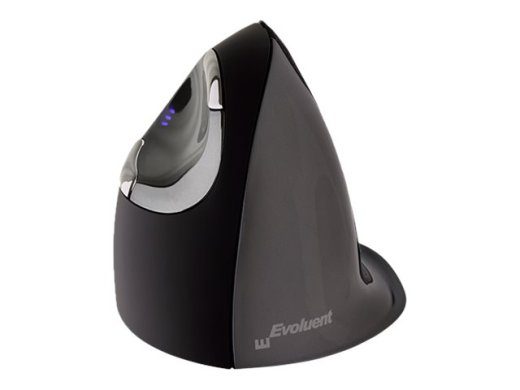Evoluent VerticalMouse D didelis lazerinis laidinis pelė pilka juoda