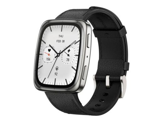 Amazfit Active 2 (Ruut) Must Hõbedaselt Hallitus SmartWatch