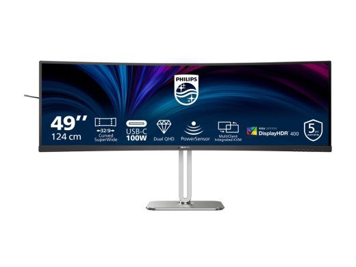 Philips 49B2U5900C 49 colių UltraWide VA 5120 x 1440 HDMI DisplayPort USB-C 75Hz Monitorius