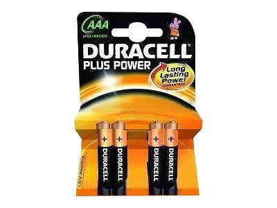 Duracell Plus Power AAA tavaline akuga, 4 pak