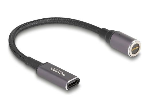 Delock Toitekaabel 15cm, Must