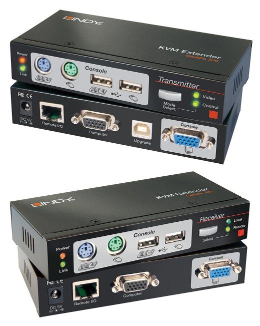 I/O KVM PRIEDĖLIS PS/2&USB 300M/39378 LINDY