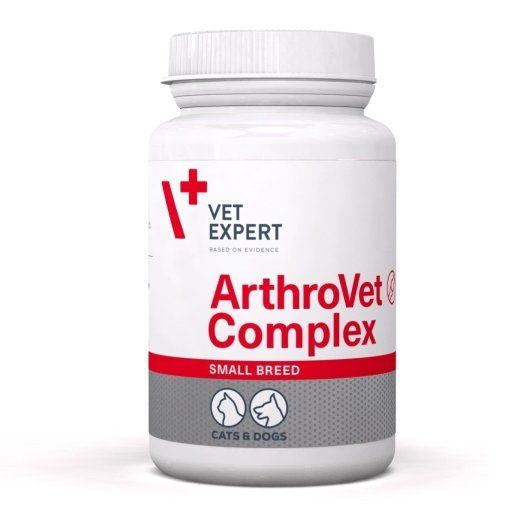 VETEXPERT ArthroVet kolageno papildai mažoms veislėms šunims ir katėms - 60 tablečių
